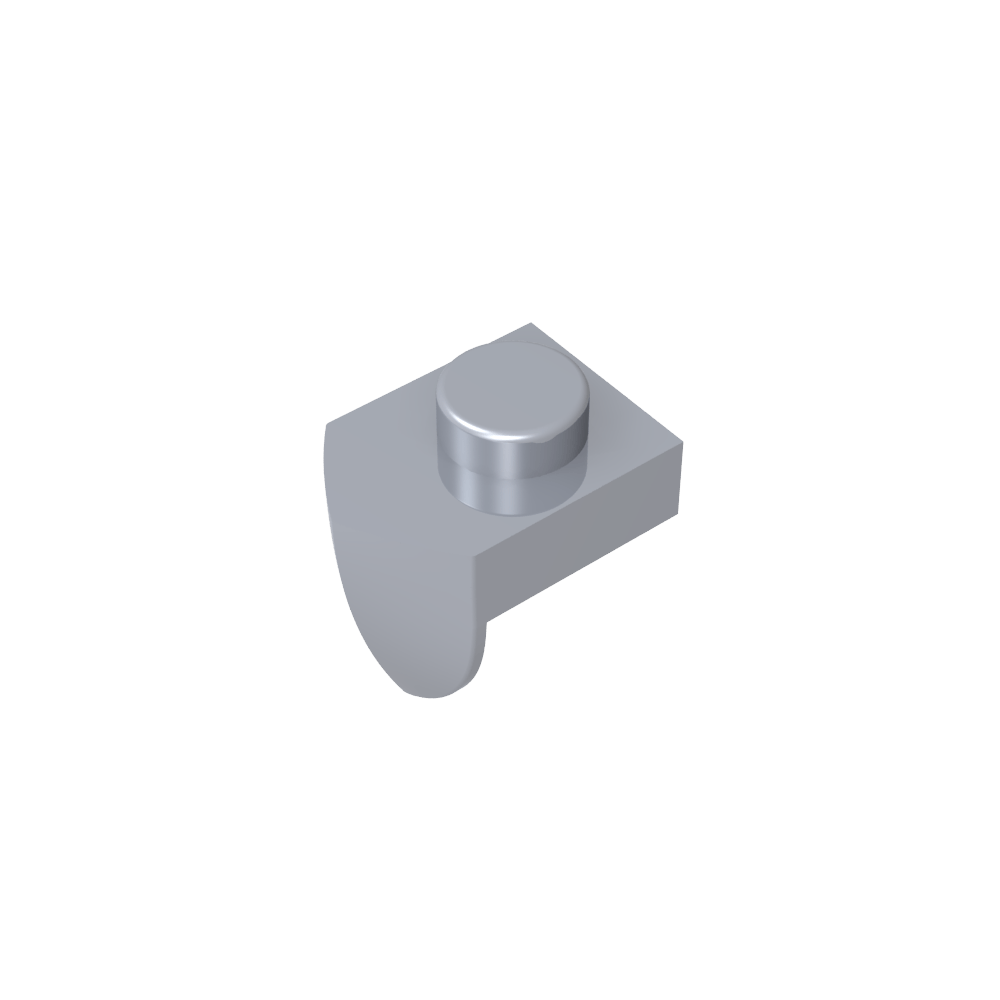 Placa Especial 1 x 1 con Diente Vertical-MyGobricksEs