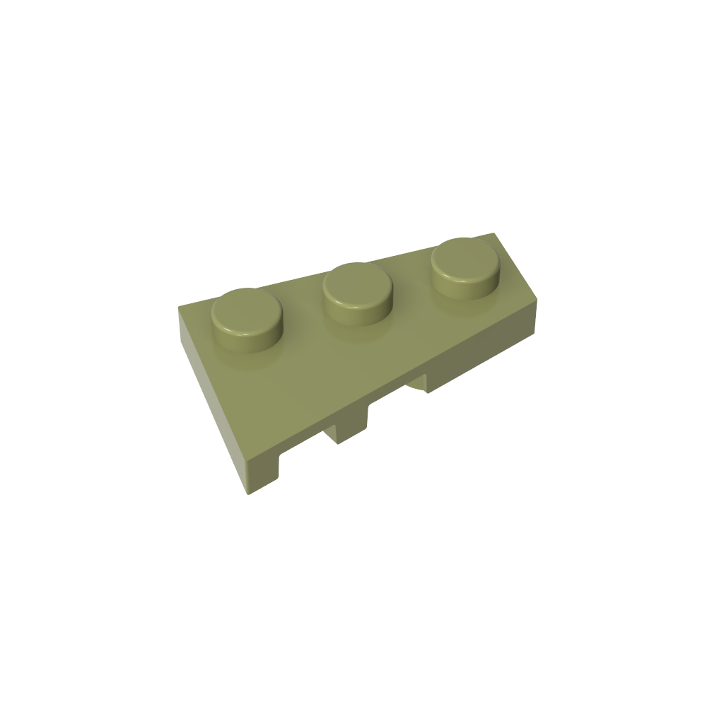 Placa de cuña 3 x 2 derecha-MyGobricksEs