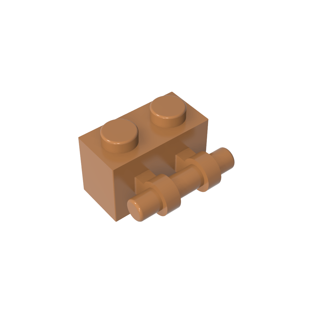 Ladrillo Especial 1 x 2 con Mango-MyGobricksEs