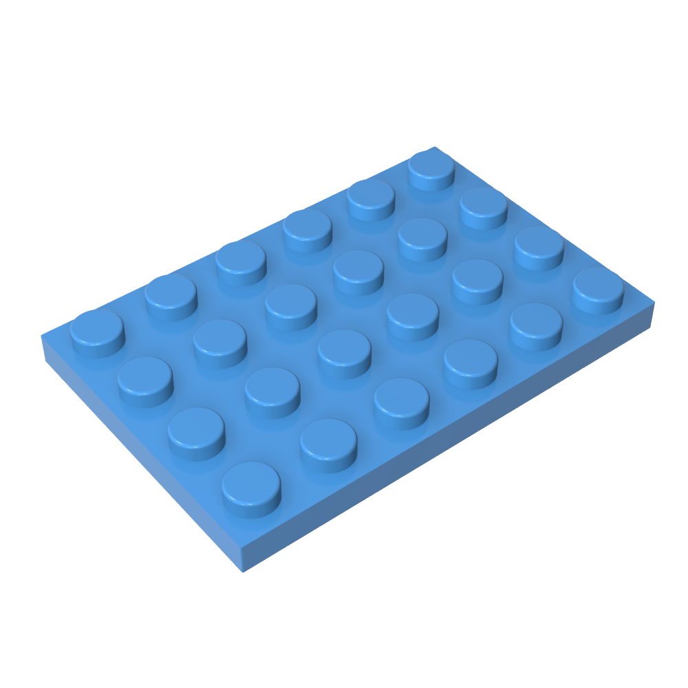 Placa 4 x 6-MyGobricksEs