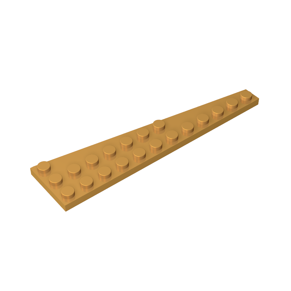 Placa de cuña 12 x 3 derecha-MyGobricksEs