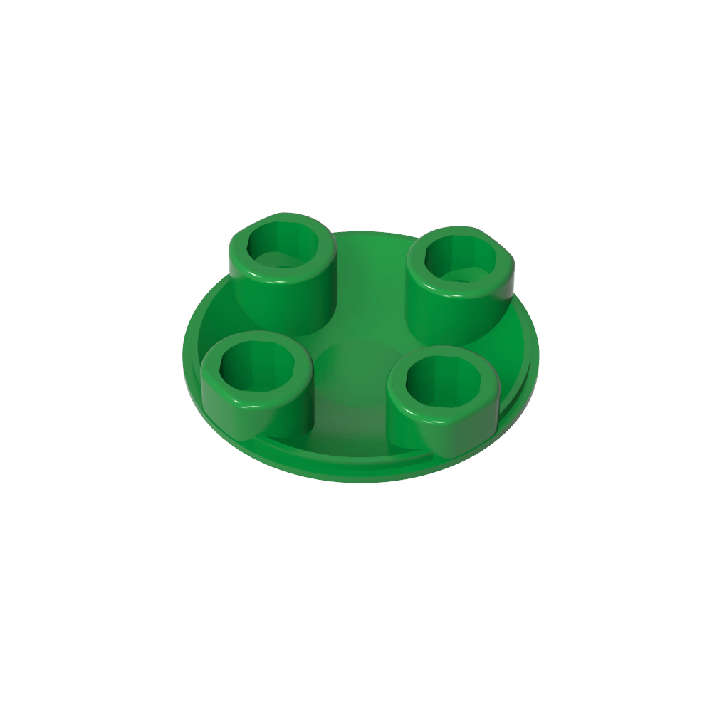 Plato redondo 2 x 2 con fondo redondeado [Boat Stud]-MyGobricksEs