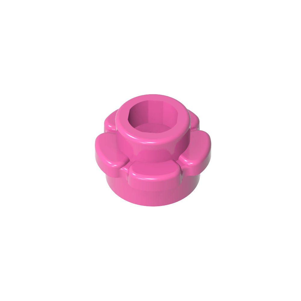 Planta, Flor, Plato Redondo 1 x 1 con 5 Pétalos-MyGobricksEs