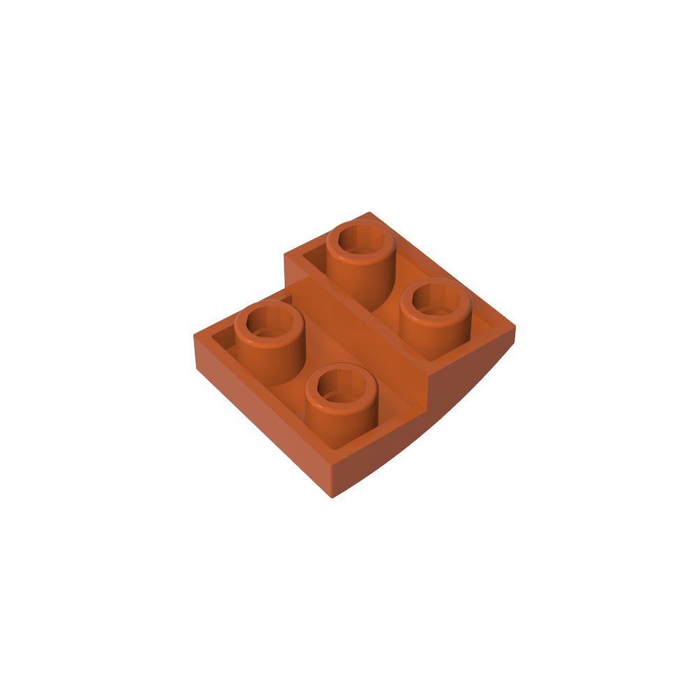 Pendiente Curva 2 x 2 Invertida-MyGobricksEs