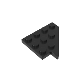 Cuña, Placa 4 x 4 Ala Derecha-MyGobricksEs