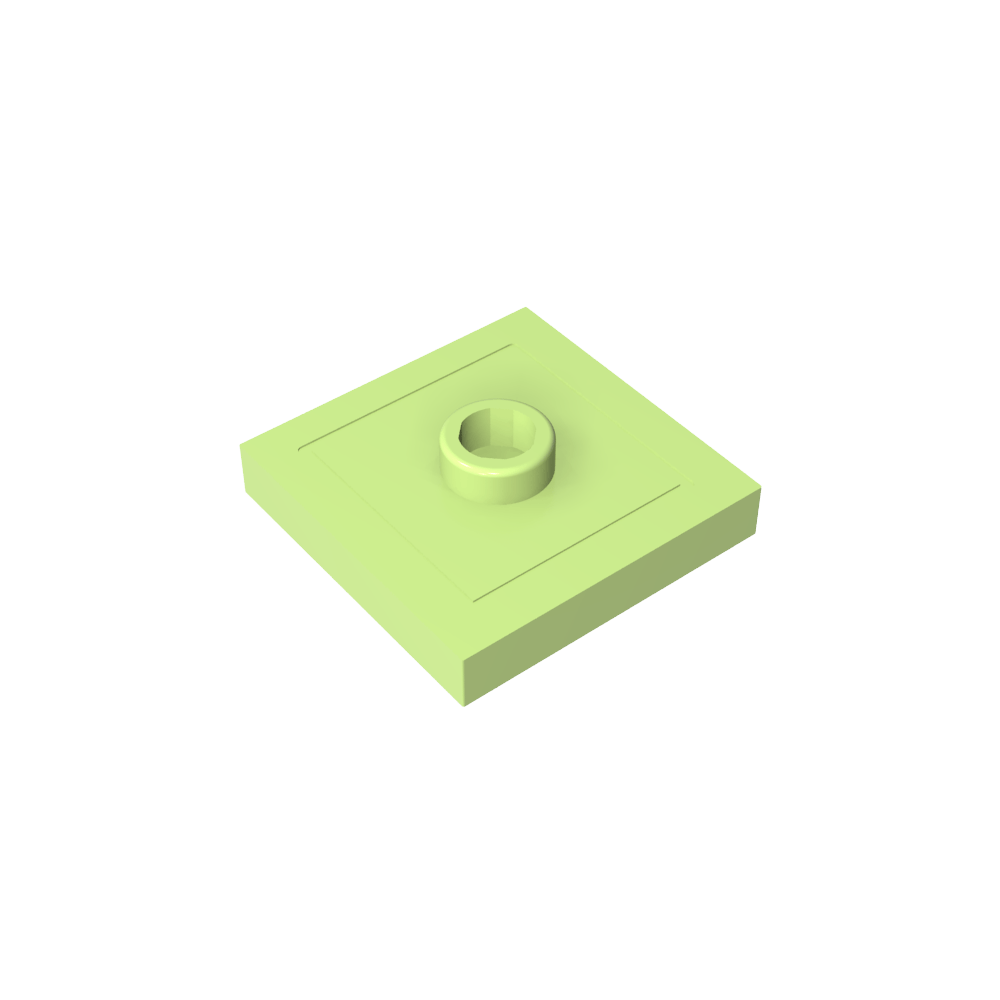 Placa especial 2 x 2 con ranura y perno central (puente)-MyGobricksEs