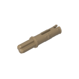 Pasador de eje Technic 3L con crestas de fricción longitudinales y eje 1L-MyGobricksEs