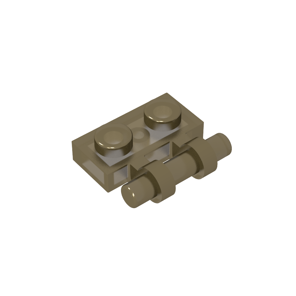 Placa especial 1 x 2 asas laterales [extremos libres]-MyGobricksEs