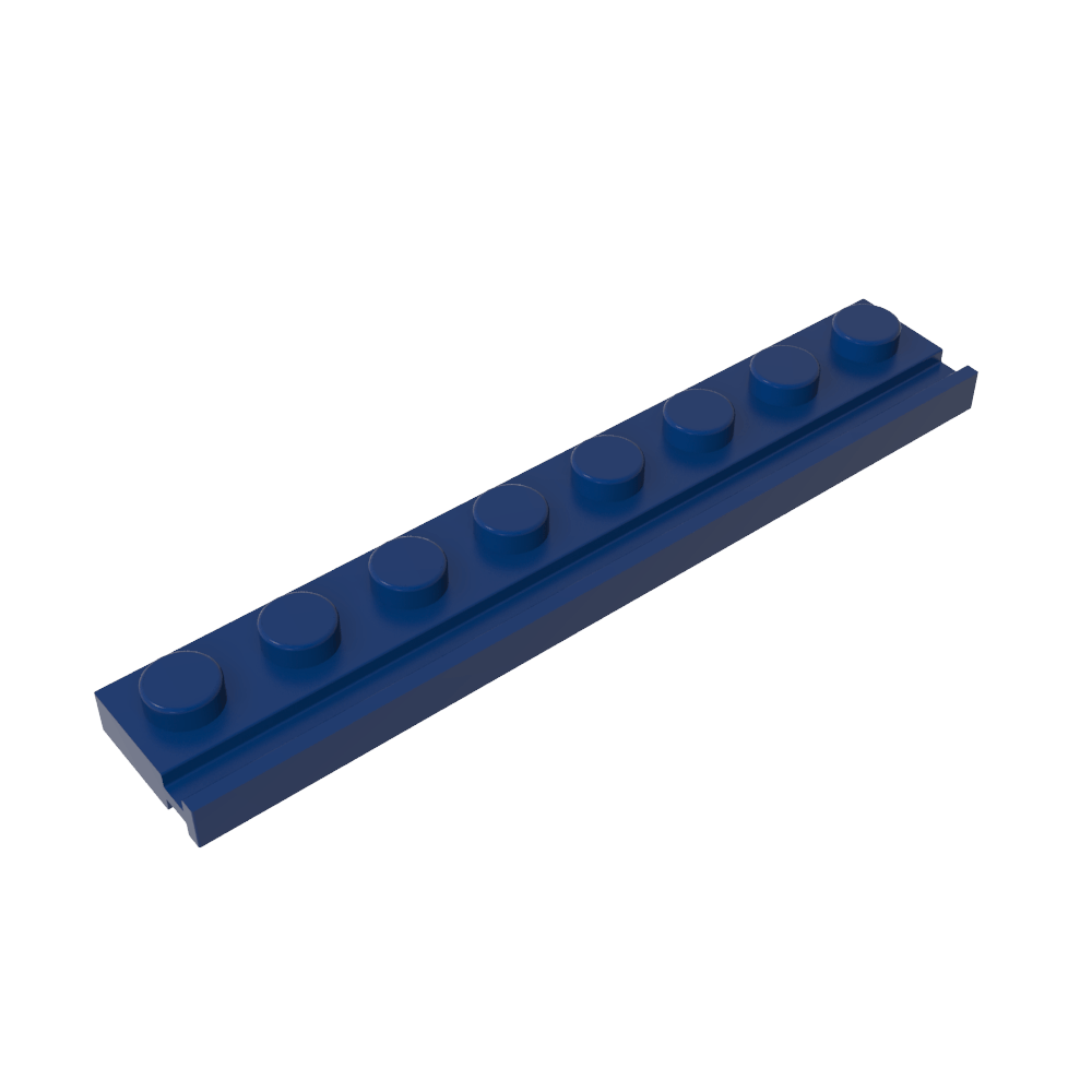 Placa especial 1 x 8 con riel para puerta-MyGobricksEs