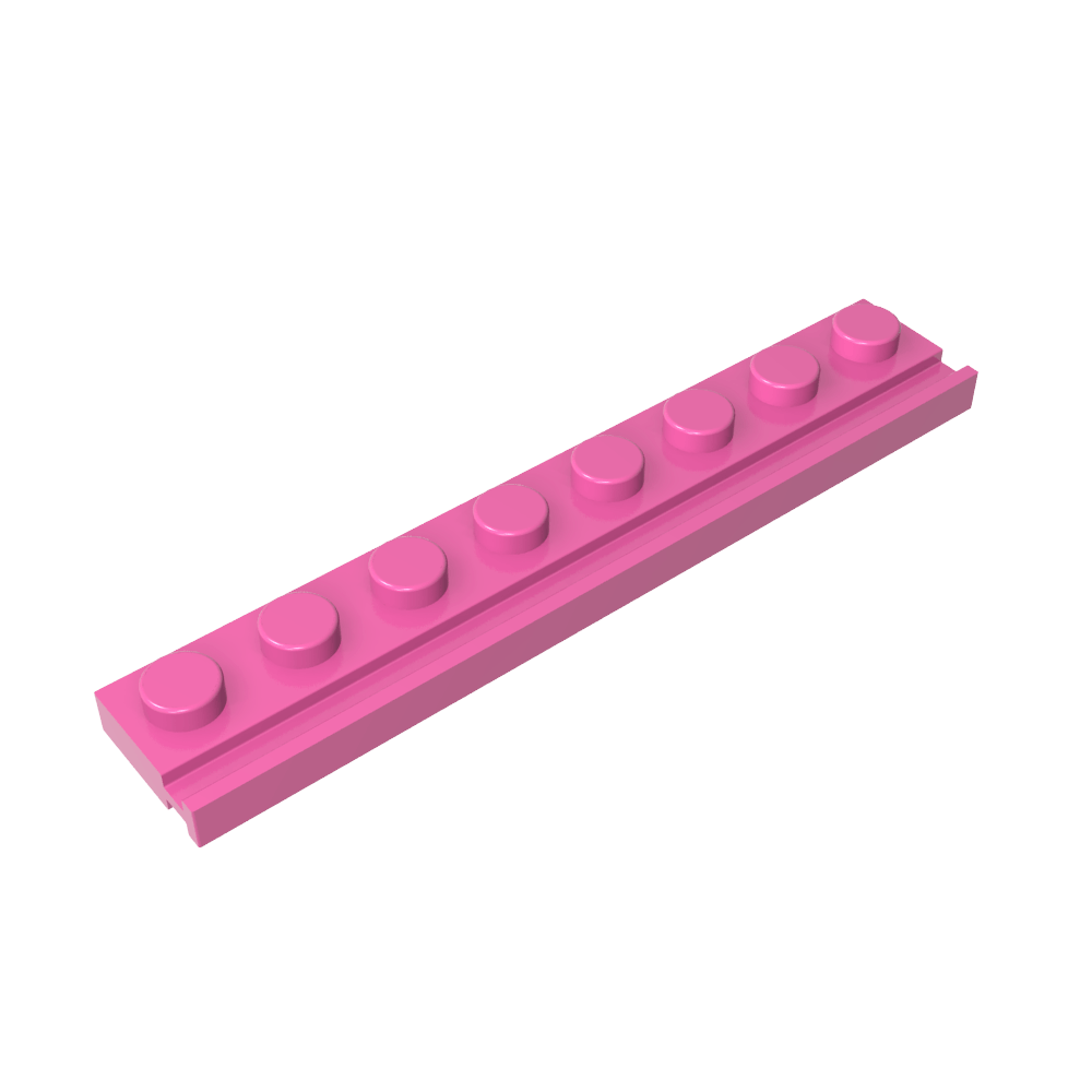 Placa especial 1 x 8 con riel para puerta-MyGobricksEs