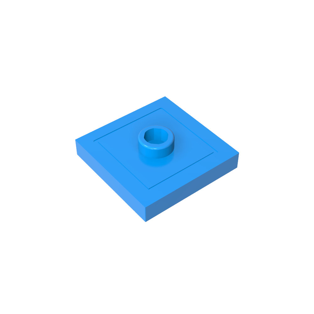Placa especial 2 x 2 con ranura y perno central (puente)-MyGobricksEs