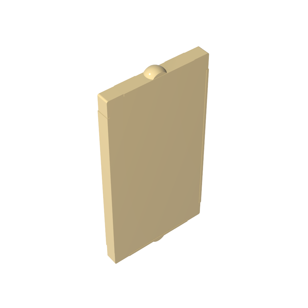 Vidrio para ventana 1 x 2 x 3 Frente plano-MyGobricksEs