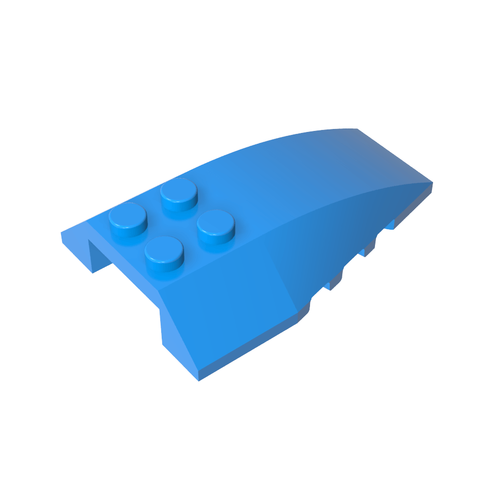 Cuña curva 6 x 4 triple-MyGobricksEs