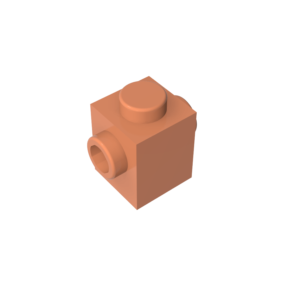Ladrillo especial 1 x 1 con tacos en 2 lados-MyGobricksEs