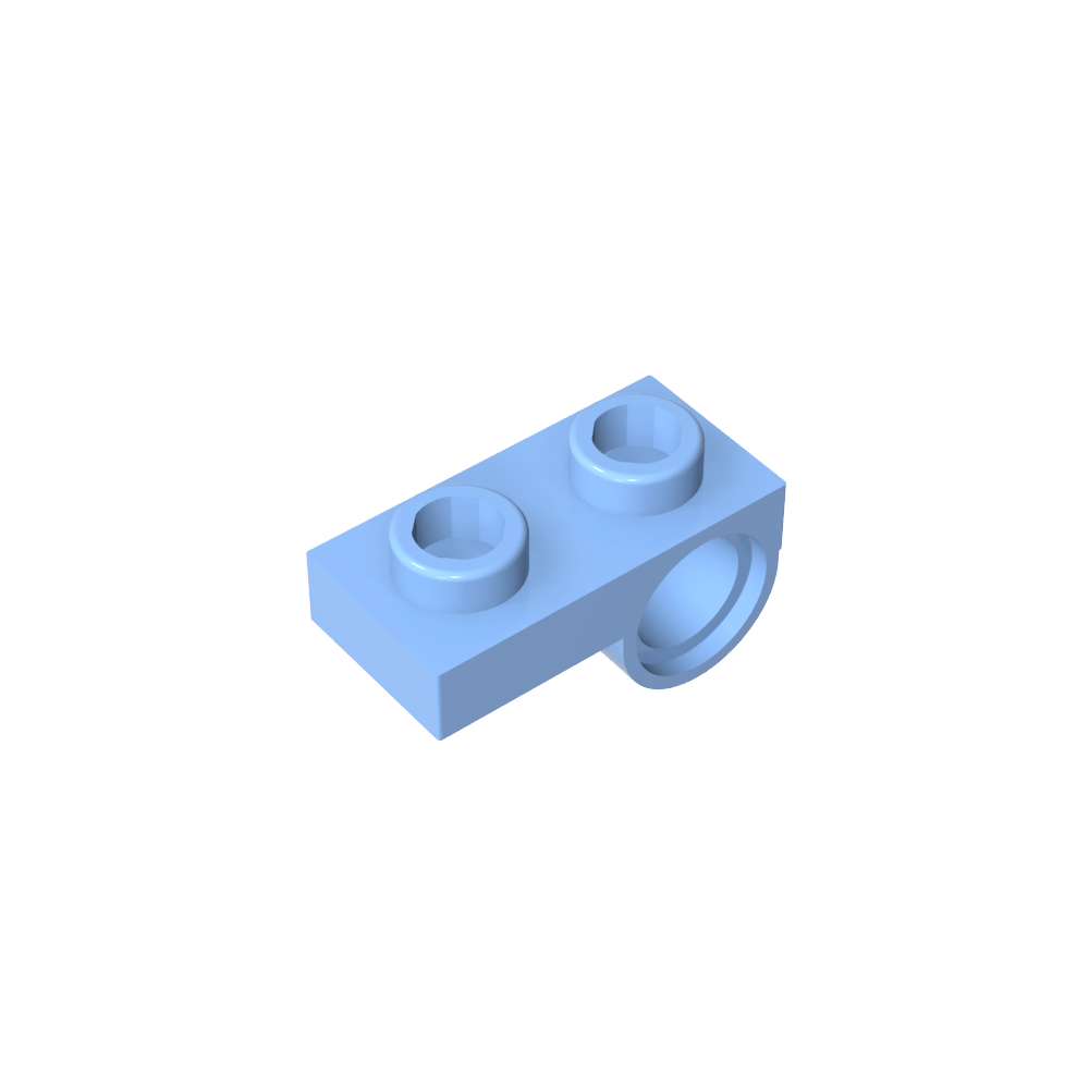 Placa especial 1 x 2 con orificio para pasador-MyGobricksEs