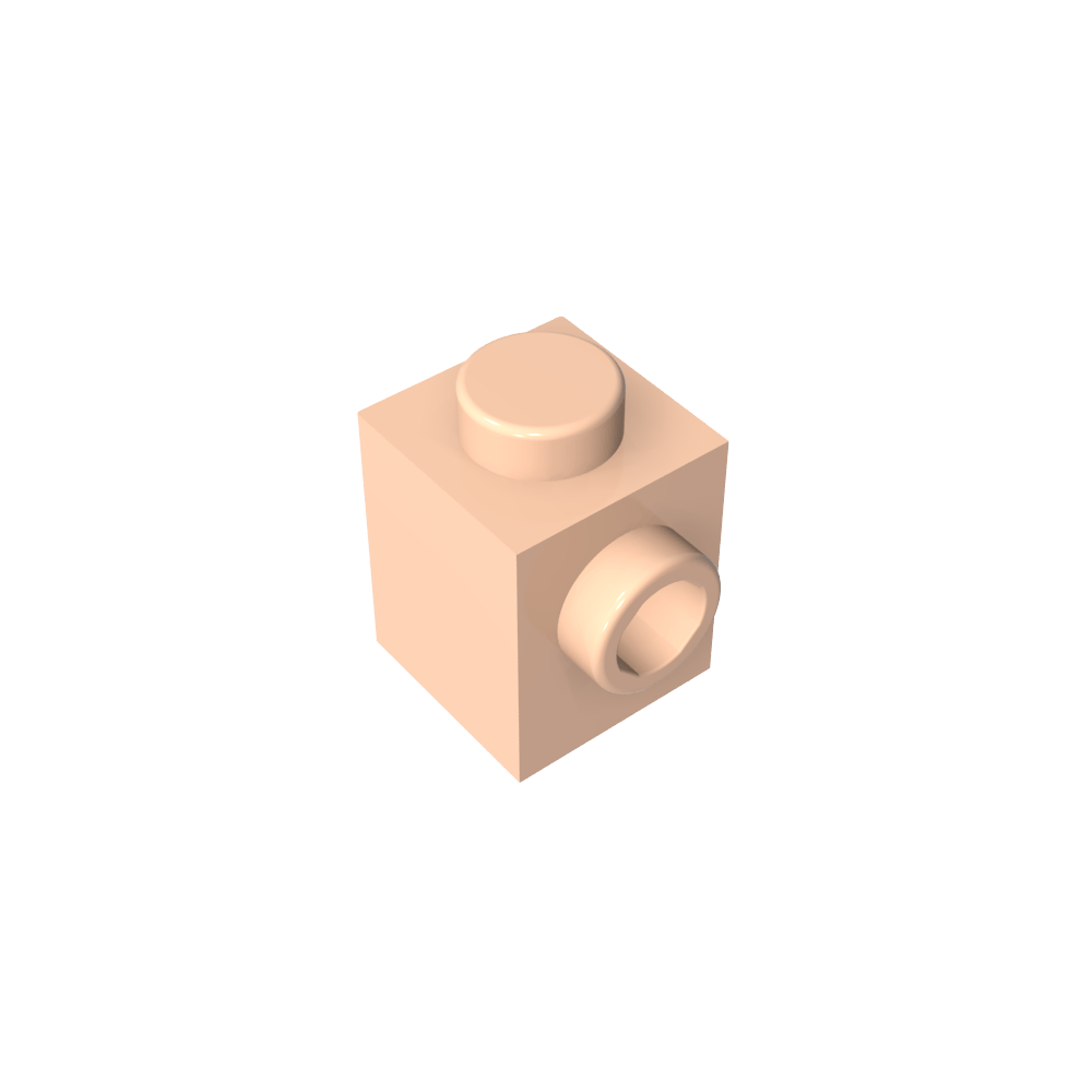 Ladrillo especial 1 x 1 con perno en 1 lado-MyGobricksEs