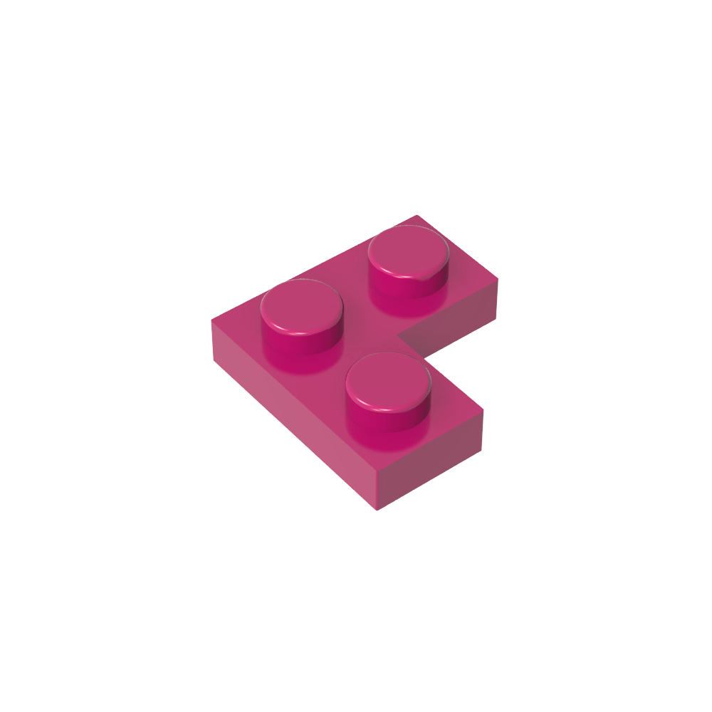 Placa 2 x 2 Esquina-MyGobricksEs