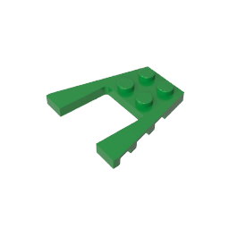 Placa de cuña 4 x 4 con corte de 2 x 2-MyGobricksEs