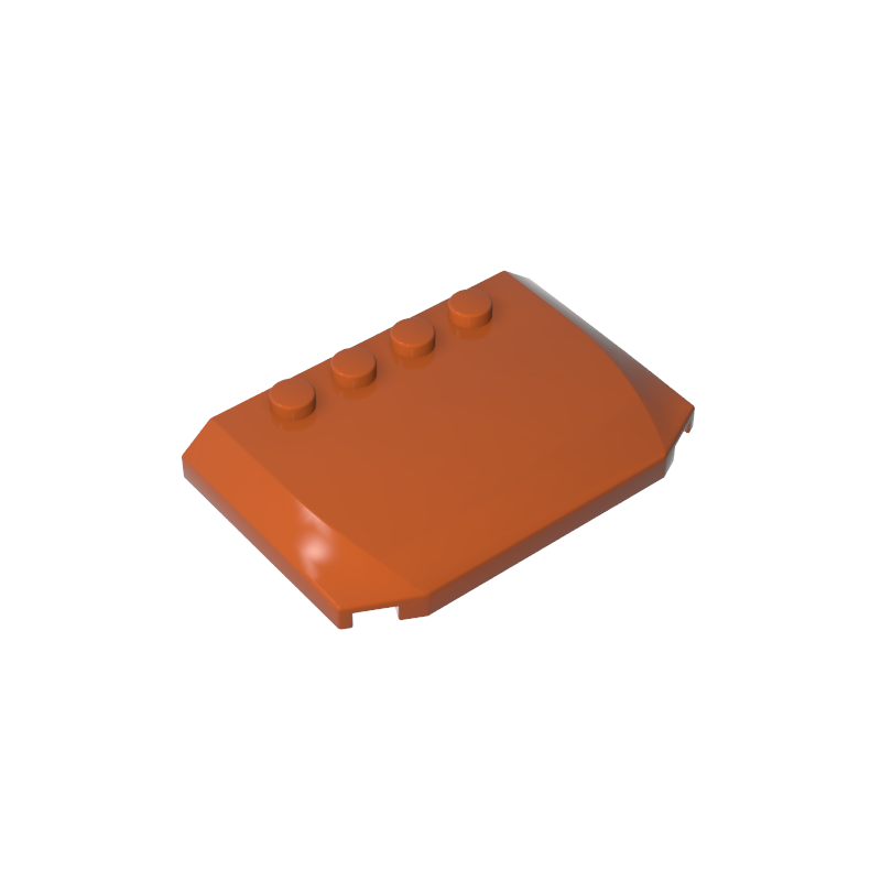 Pendiente curva 4 x 6 x 2/3 Triple curva con 4 montantes-MyGobricksEs