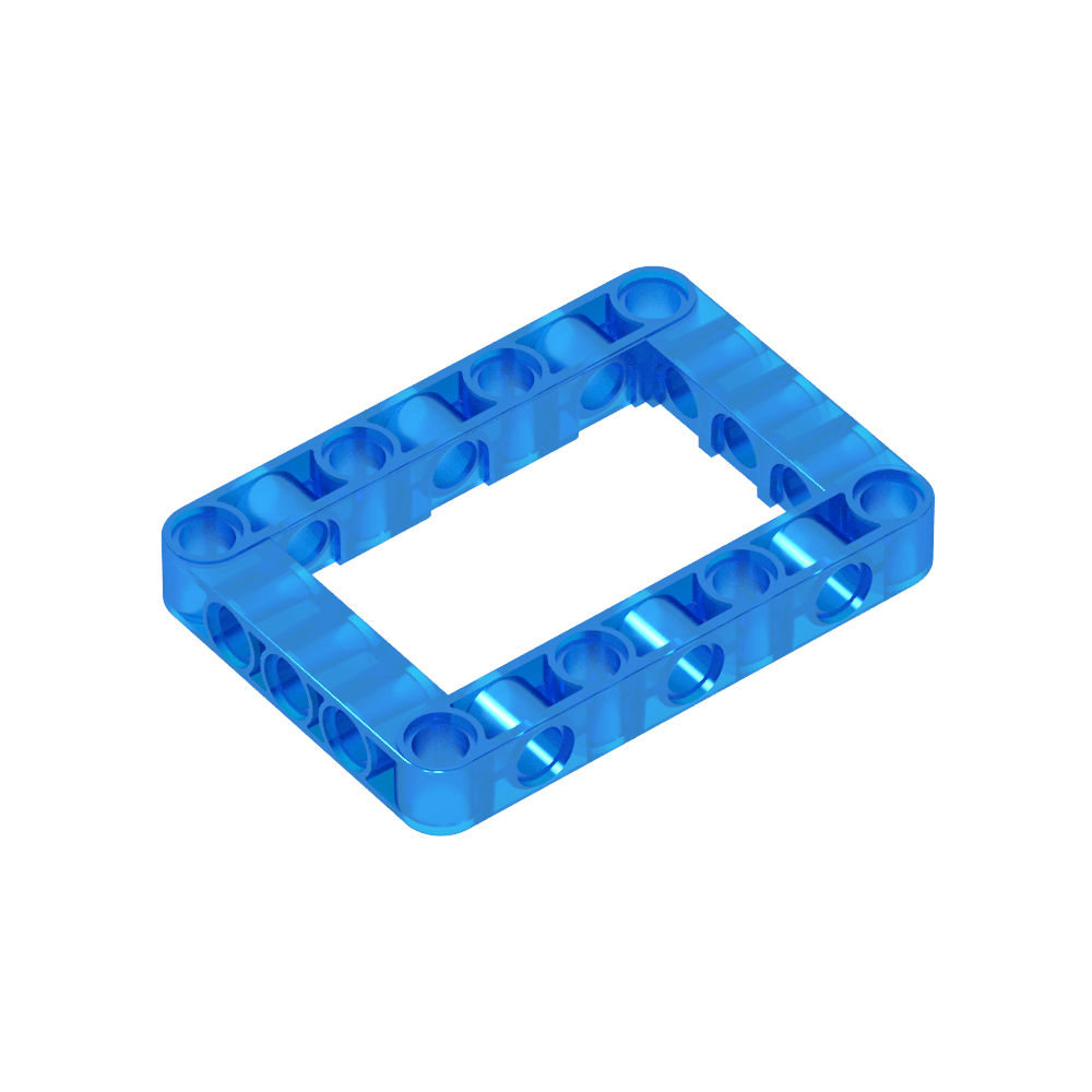 Marco de viga técnica de 5 x 7 con centro abierto y grueso-MyGobricksEs