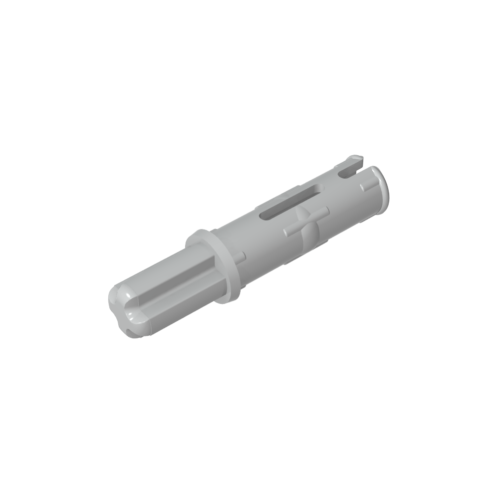 Pasador de eje Technic 3L con crestas de fricción longitudinales y eje 1L-MyGobricksEs