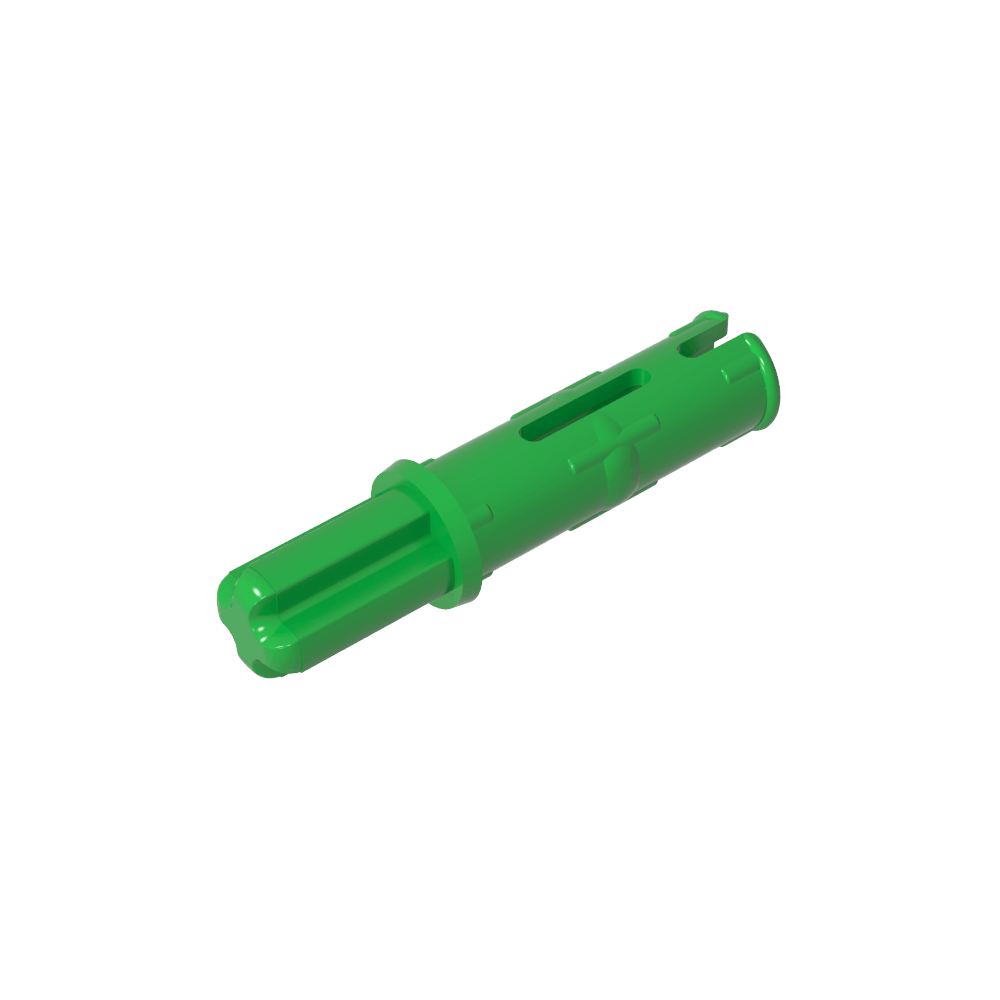 Pasador de eje Technic 3L con crestas de fricción longitudinales y eje 1L-MyGobricksEs