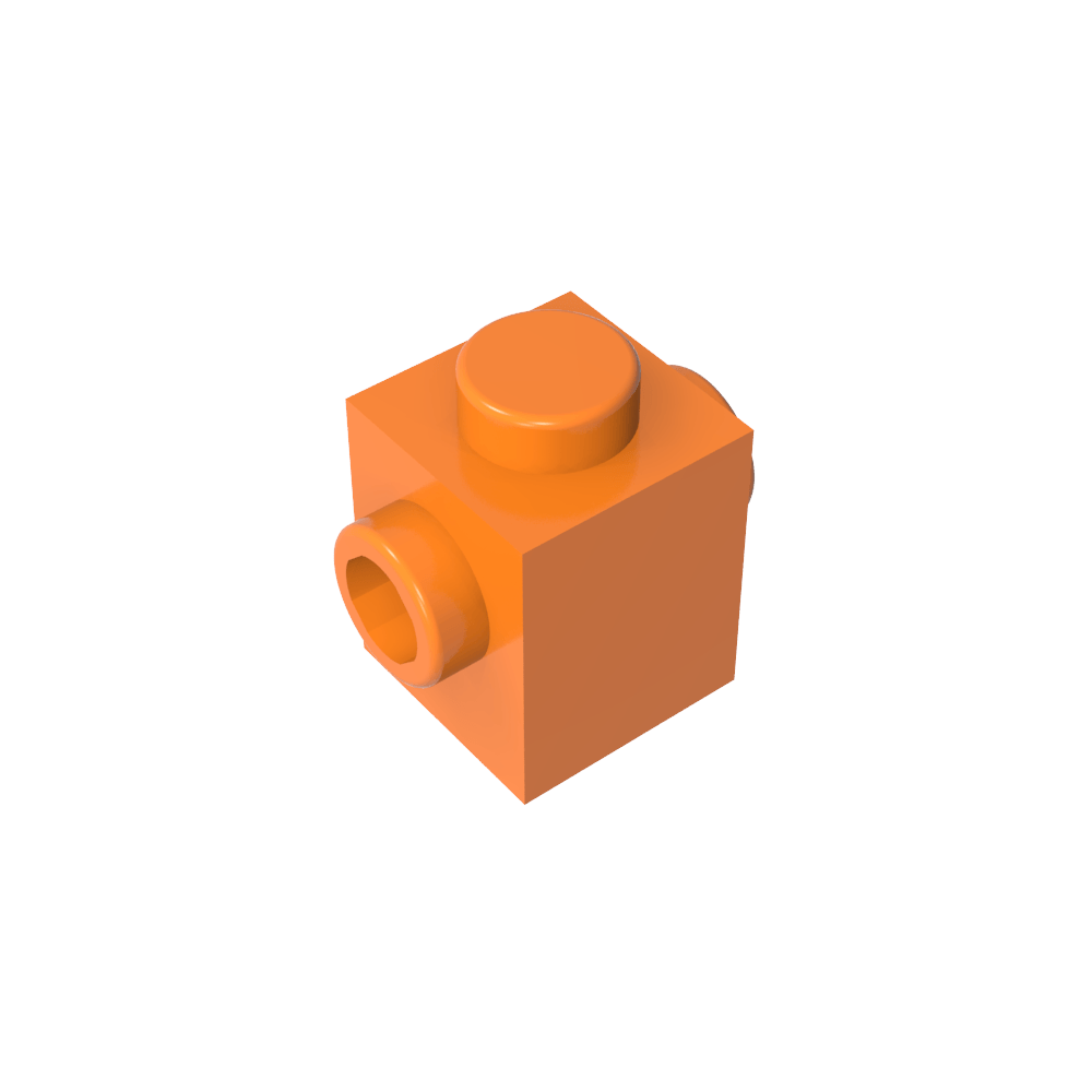 Ladrillo especial 1 x 1 con tacos en 2 lados-MyGobricksEs