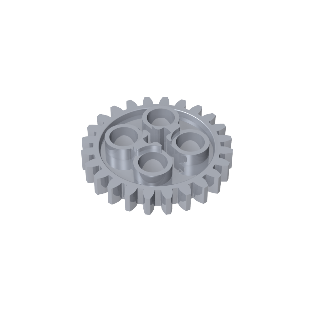 Engranaje Technic de 24 dientes [estilo antiguo - Tres orificios para ejes]-MyGobricksEs