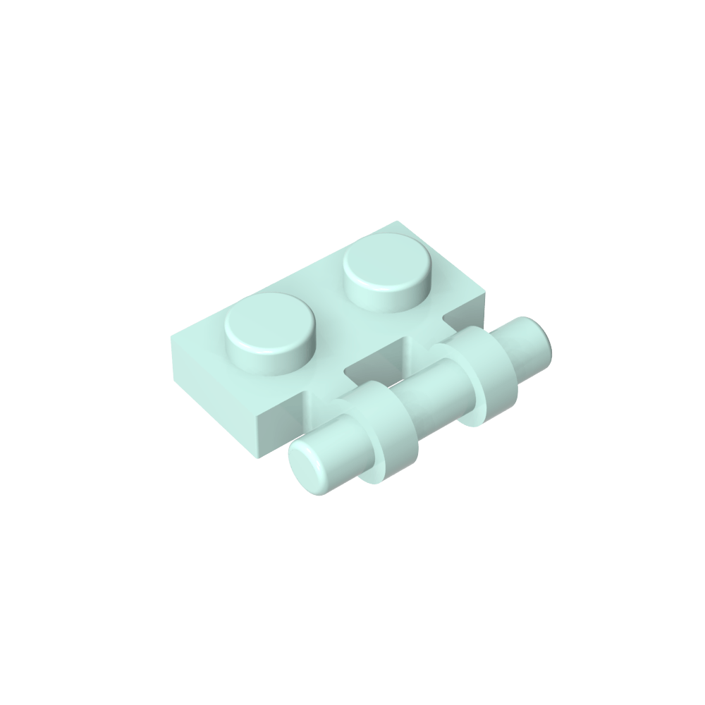 Placa especial 1 x 2 asas laterales [extremos libres]-MyGobricksEs