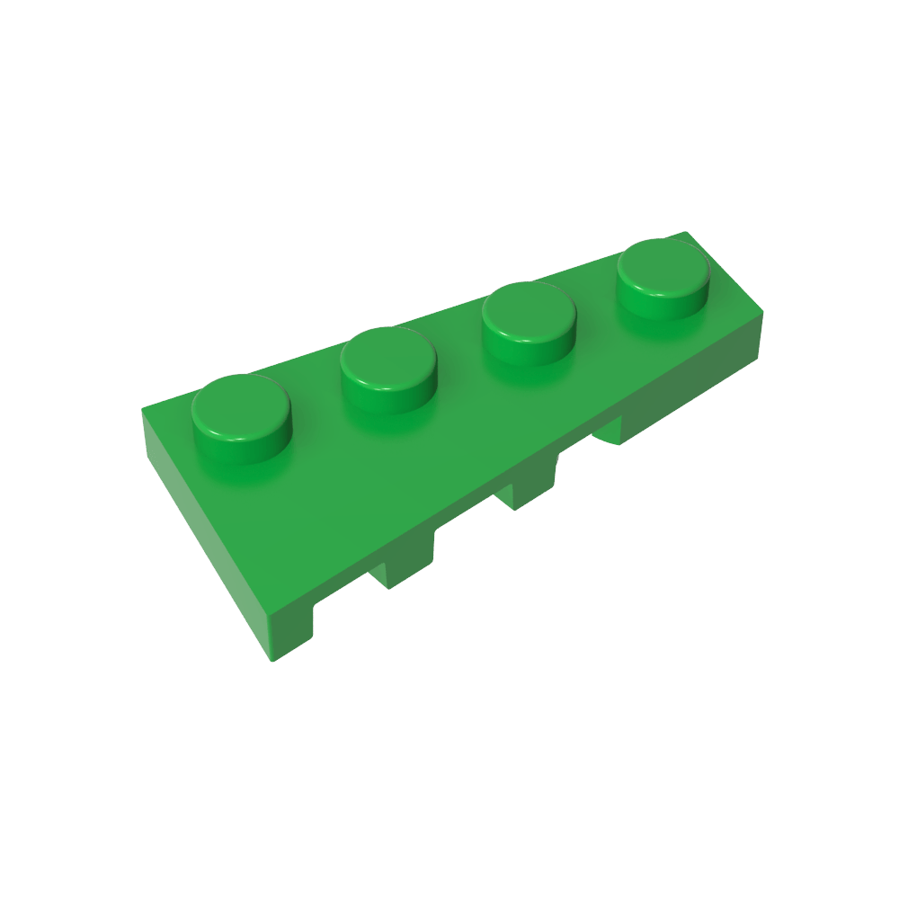 Placa de cuña 4 x 2 derecha-MyGobricksEs