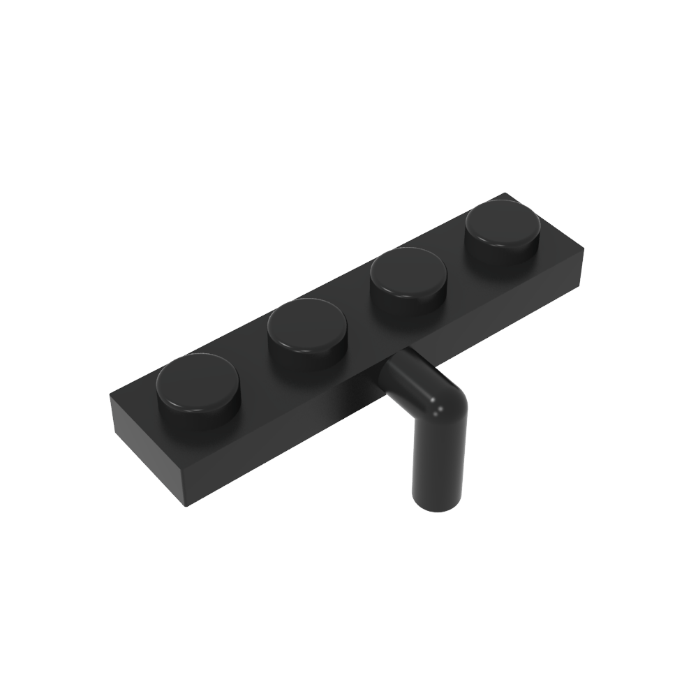 Placa Especial 1 x 4 con Brazo Abajo-MyGobricksEs