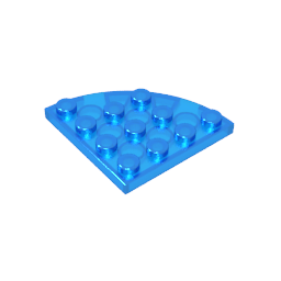 Placa de esquina redonda 4 x 4-MyGobricksEs