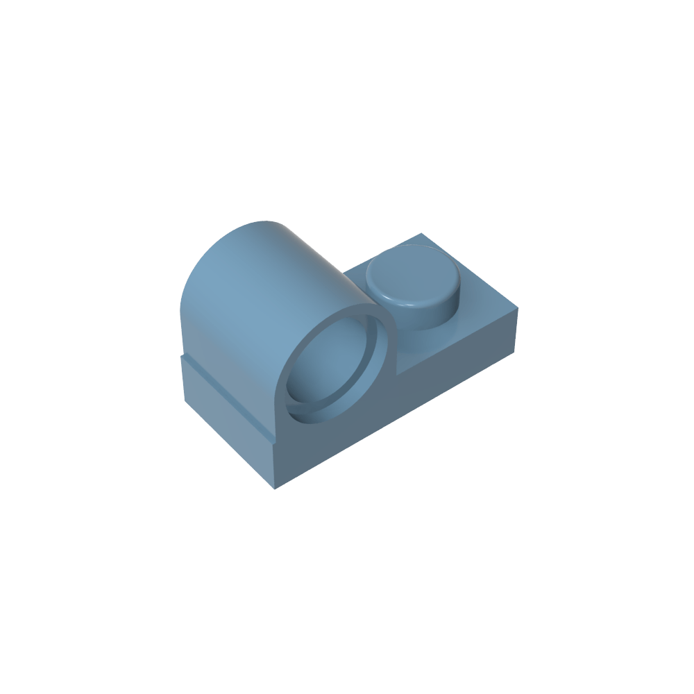 Placa especial 1 x 2 con orificio para pasador en la parte superior-MyGobricksEs