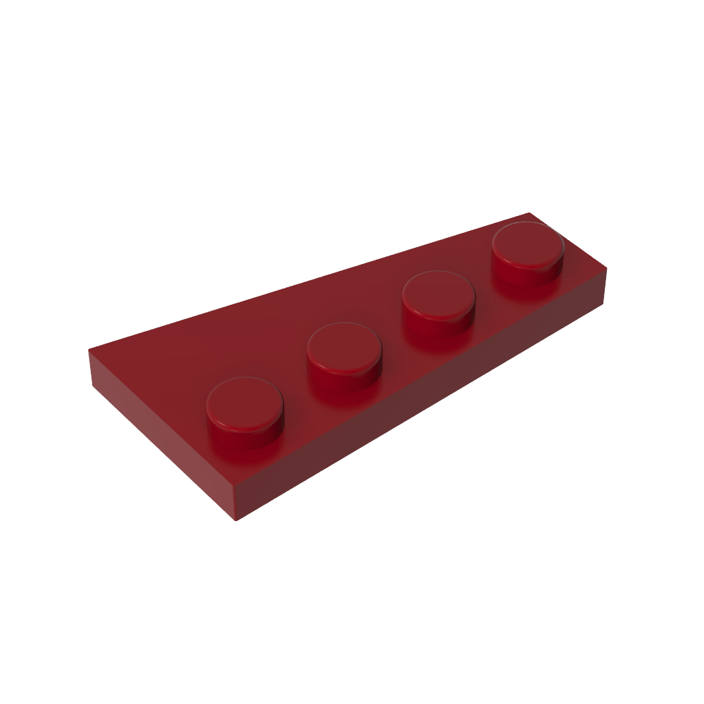 Placa de cuña 4 x 2 izquierda-MyGobricksEs