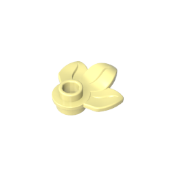 Planta, Plato 1 x 1 Redondo con 3 Hojas-MyGobricksEs
