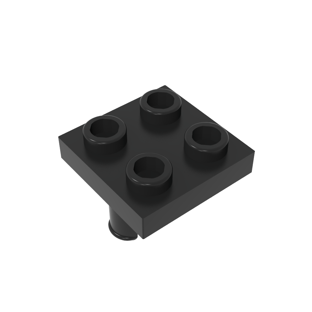 Placa 2 x 2 con 2 pines-MyGobricksEs