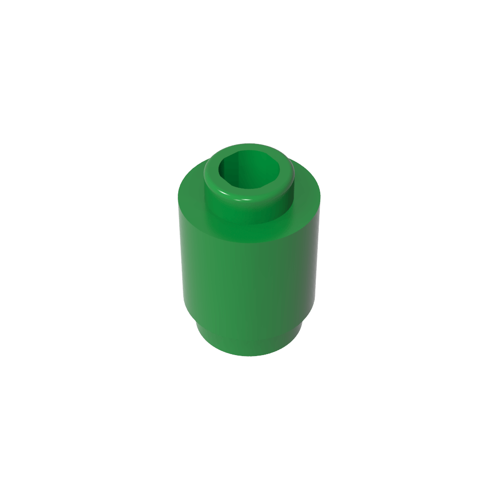Ladrillo redondo 1 x 1 perno abierto-MyGobricksEs