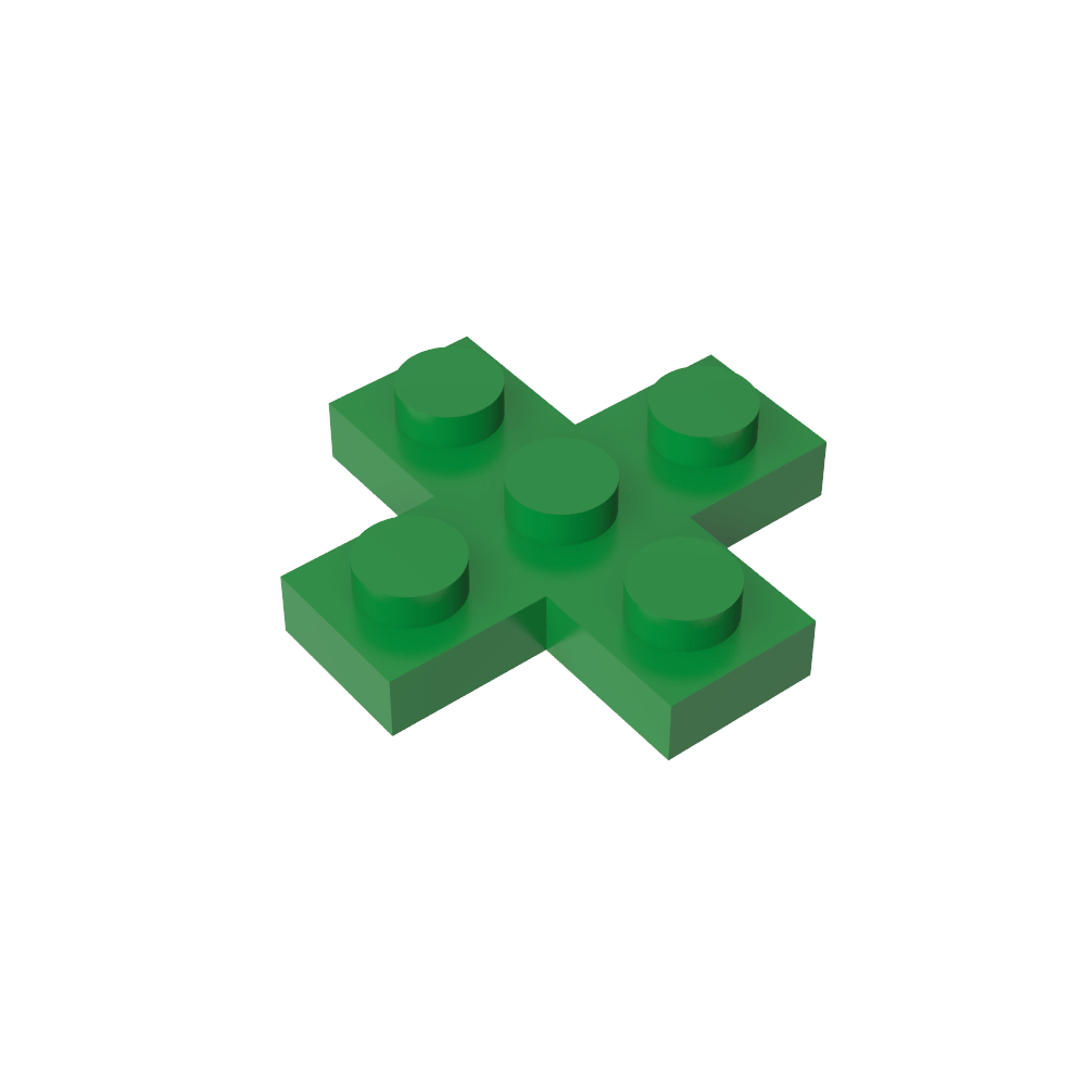 Placa 3 x 3 Cruz-MyGobricksEs