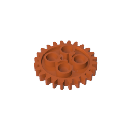 Engranaje Technic de 24 dientes [estilo antiguo - Tres orificios para ejes]-MyGobricksEs