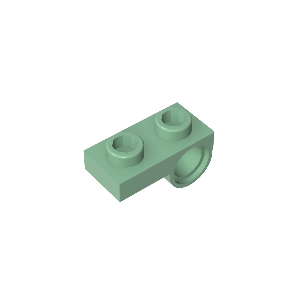 Placa especial 1 x 2 con orificio para pasador-MyGobricksEs