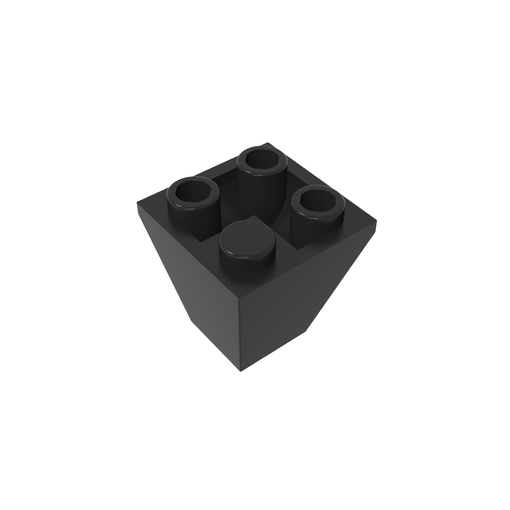 Pendiente Invertida 45° 2 x 2 Doble Convexa-MyGobricksEs