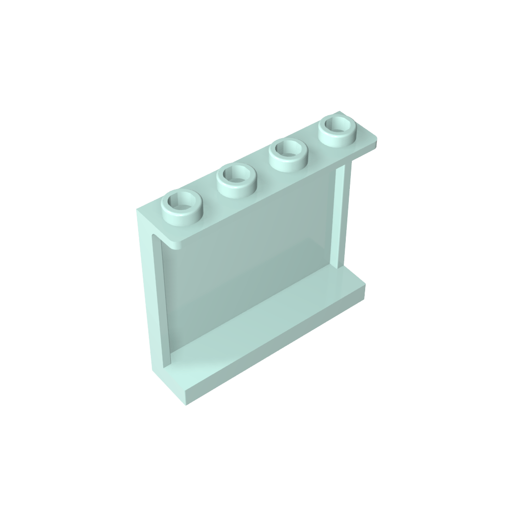 Panel 1 x 4 x 3 [Soportes laterales/Montantes huecos]-MyGobricksEs