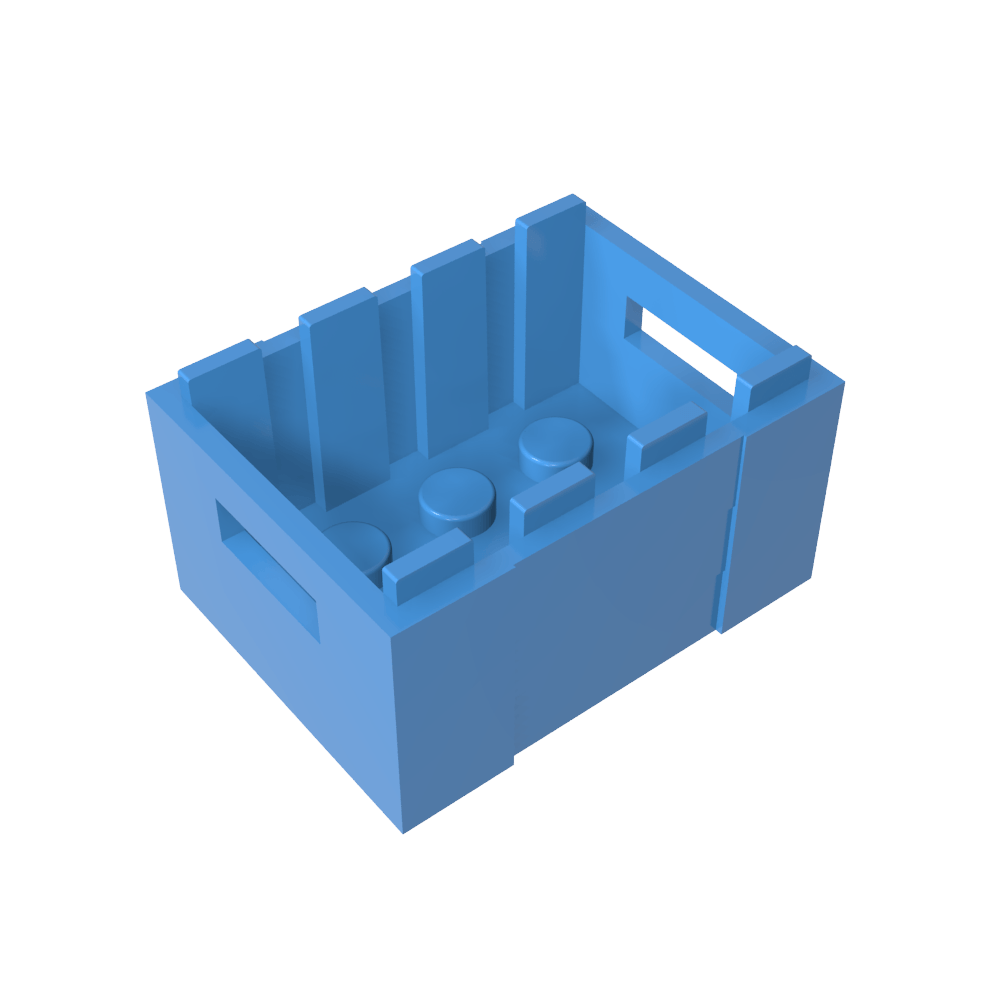 Caja / cajón con asideros-MyGobricksEs