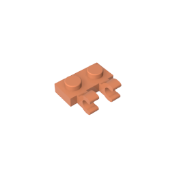 Placa especial 1 x 2 con clips horizontales [clips en U gruesos]-MyGobricksEs