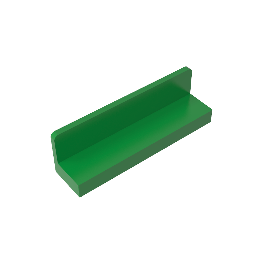 Panel 1 x 4 x 1 con esquinas redondeadas [Pared delgada]-MyGobricksEs