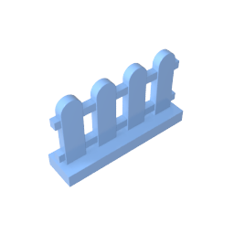 Valla de estacas 1 x 4 x 2-MyGobricksEs