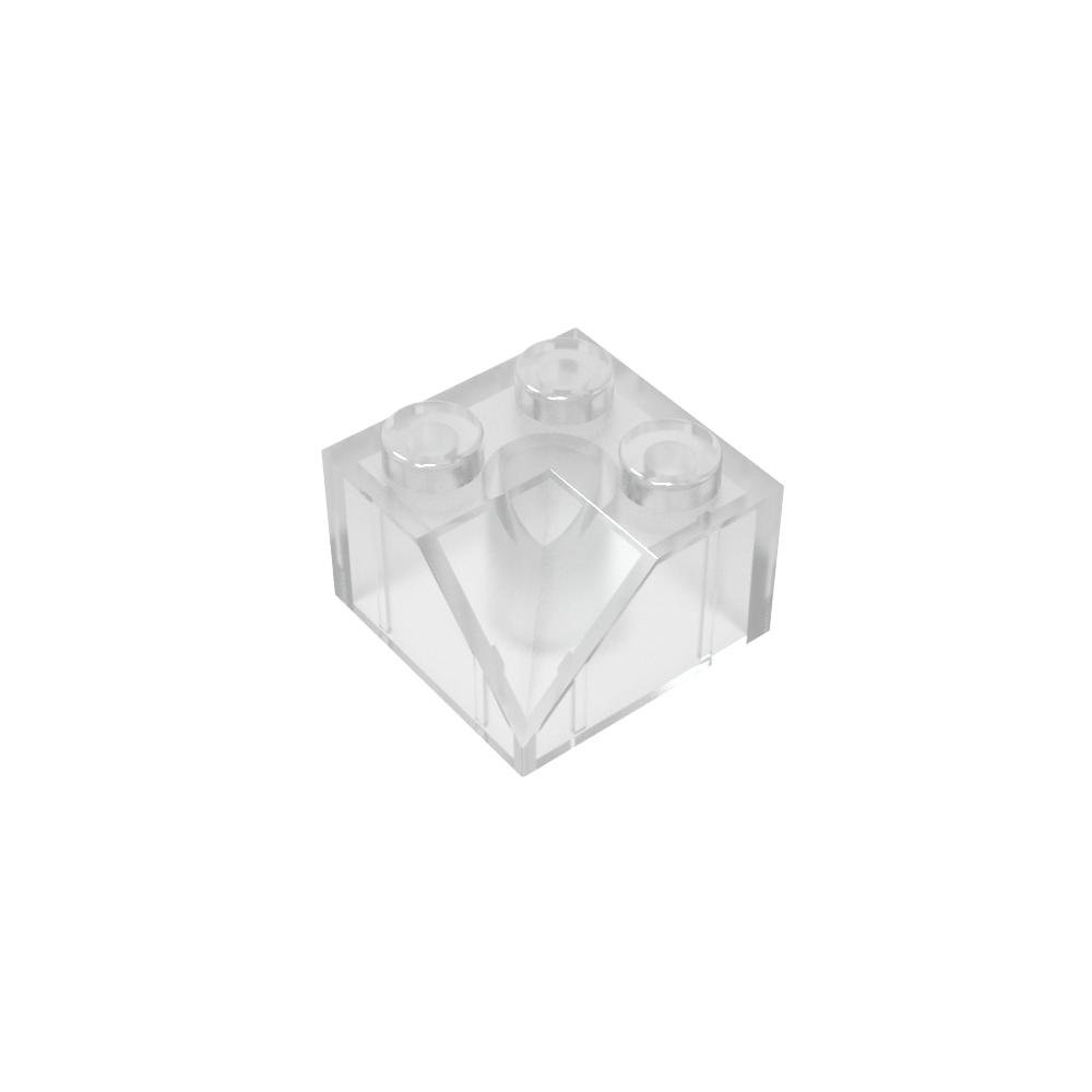 Pendiente 45° 2 x 2 Doble Cóncava-MyGobricksEs