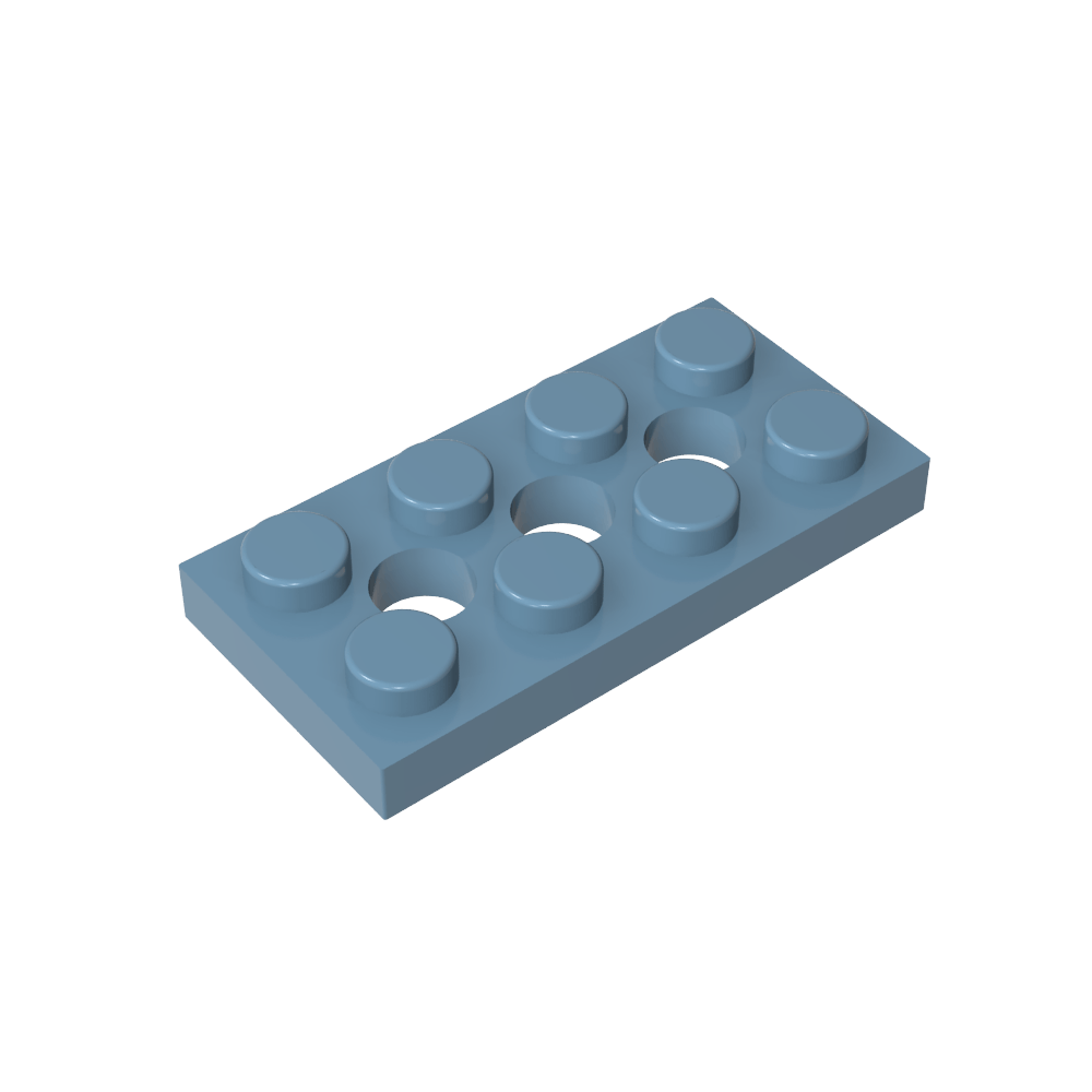 Placa técnica 2 x 4 [3 agujeros]-MyGobricksEs
