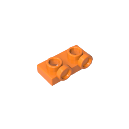 Placa, Modificada 1 x 2 con 2 puntos salientes Invertida-MyGobricksEs