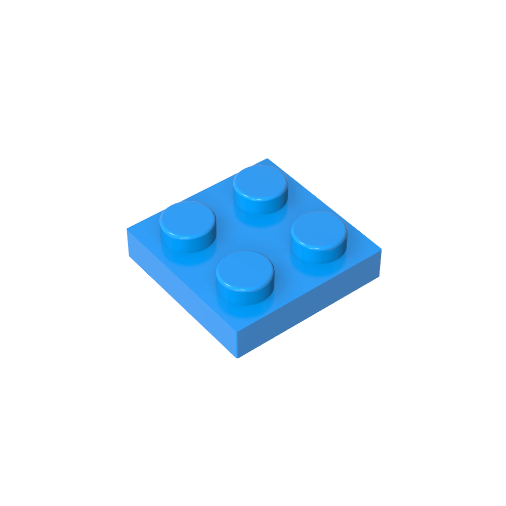 Placa 2 x 2-MyGobricksEs